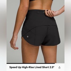 lululemon speed up 2.5 HIGH rise sz 8